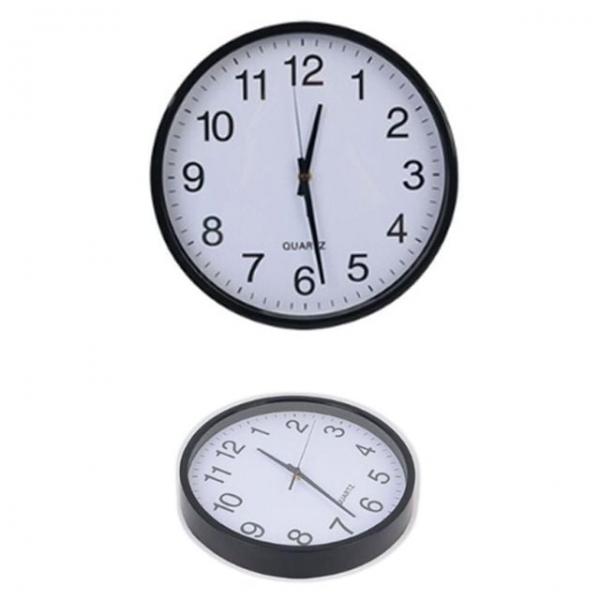 숫자큰벽시계 일반 무소음 숫자큰 원형 벽시계 지름 25cm 블랙 1개