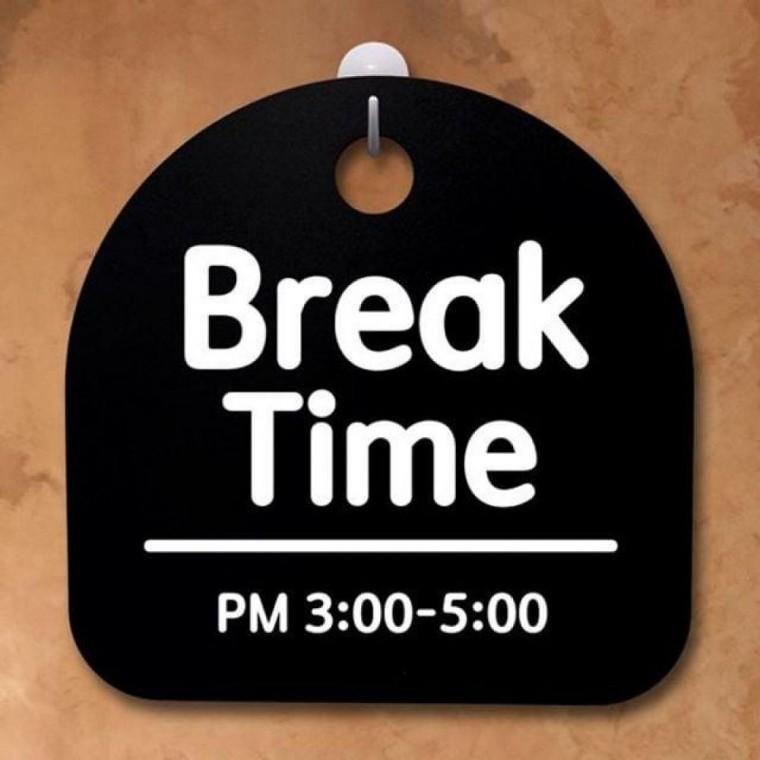 S2 간판 TIME 안내판 팻 02 BREAK B 표지판 152 푯말