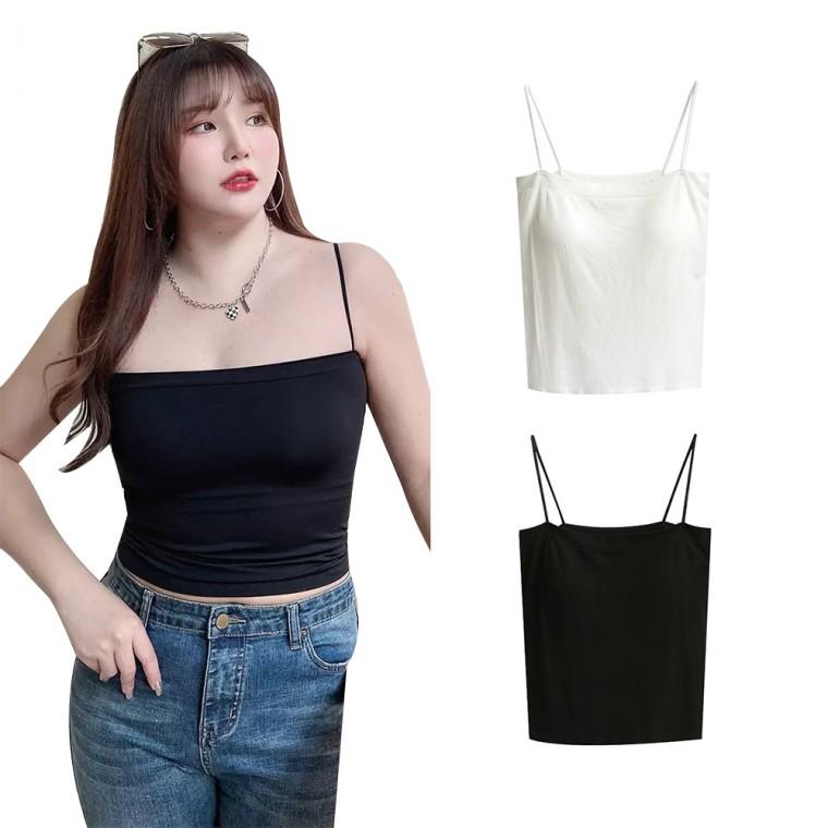 빅사이즈 캡내장 스판 끈나시