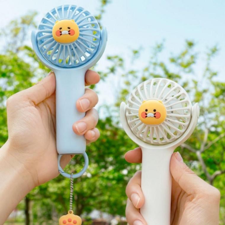 미니 파워 선풍기 캐릭터 손풍기 휴대용충전식 여름대비