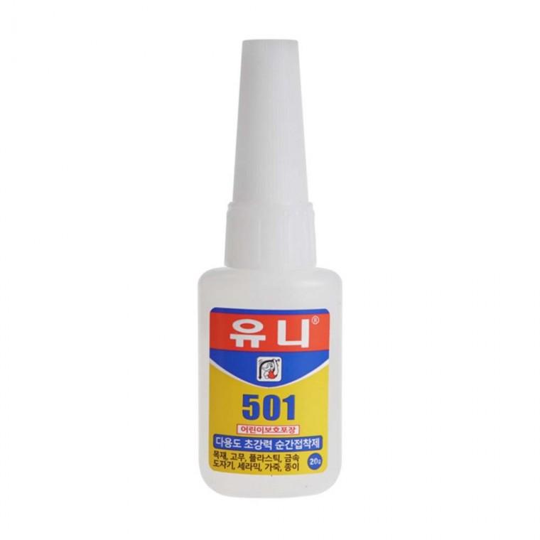 유니 501 다용도 초강력 순간접착제 20g 액상형 젤타입