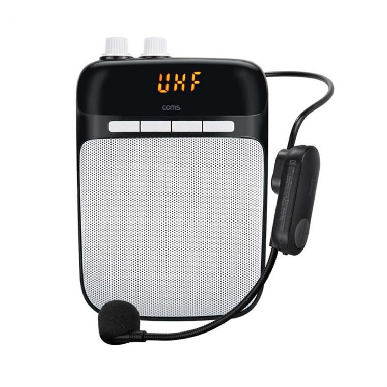 UHF 무선 마이크 블루투스 앰프 스피커 무선 유선 동시 사용가능 강의 행사 가이드 피트니스 요가