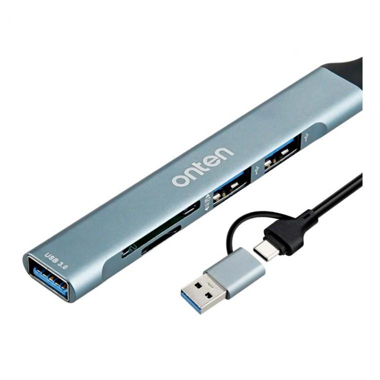 USB 3.0 2.0 C타입 5 IN 2 허브 카드리더기 SD TF 5Gbps 파일 전송