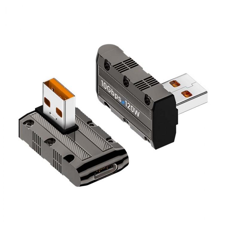 C타입 Gen2 120W 젠더 상하좌우꺾임형 10Gbps 고속충전