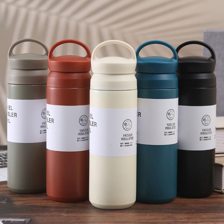 진공 스텐 텀블러 보온 보냉 휴대용 소형 미니 가벼운 손잡이 컵