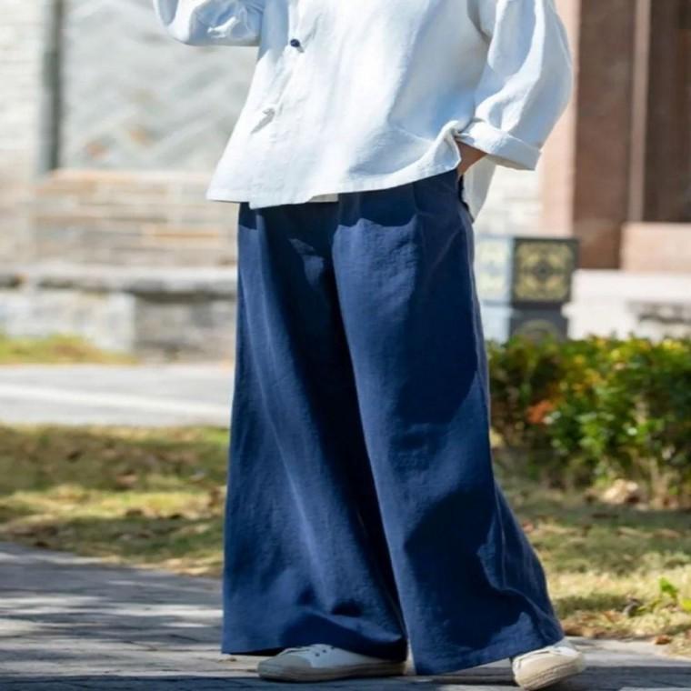 심플 3컬러 린넨 밴딩팬츠 여름바지 심플팬츠