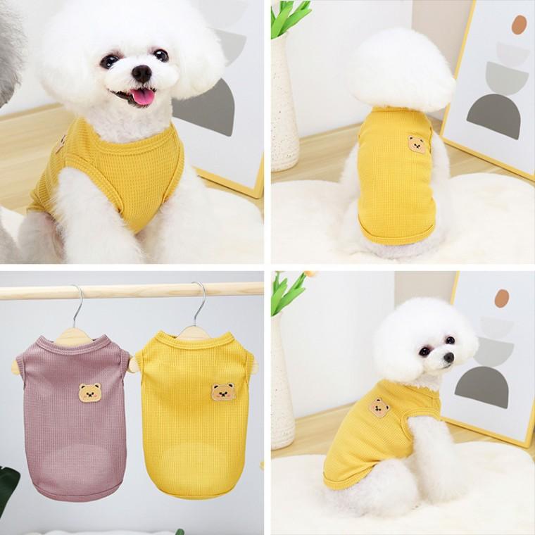 강아지옷 나시티 패치 애견 곰돌이 강아지 반려동물 용품