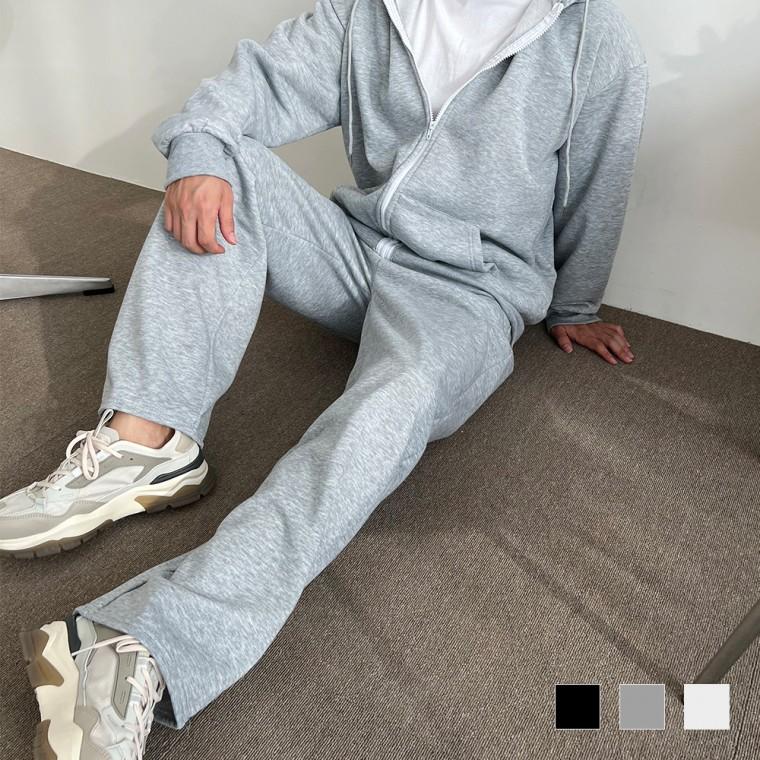 롱와이드 기모위너 팬츠 남자 남성 바지
