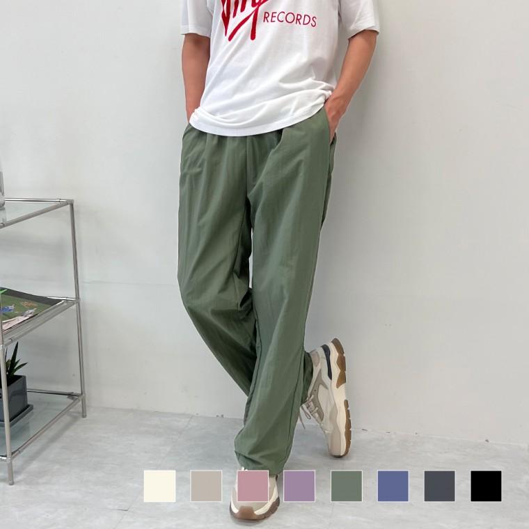 남자 데일리 와이드 바지 남성 바지 팬츠