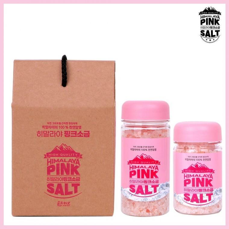 핑크소금 답례품세트14호 300g+400g 합2개입 굵은입자
