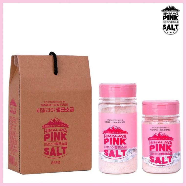답례품 35호 조미료캡 핑크300g+핑크400g(가는) 소금