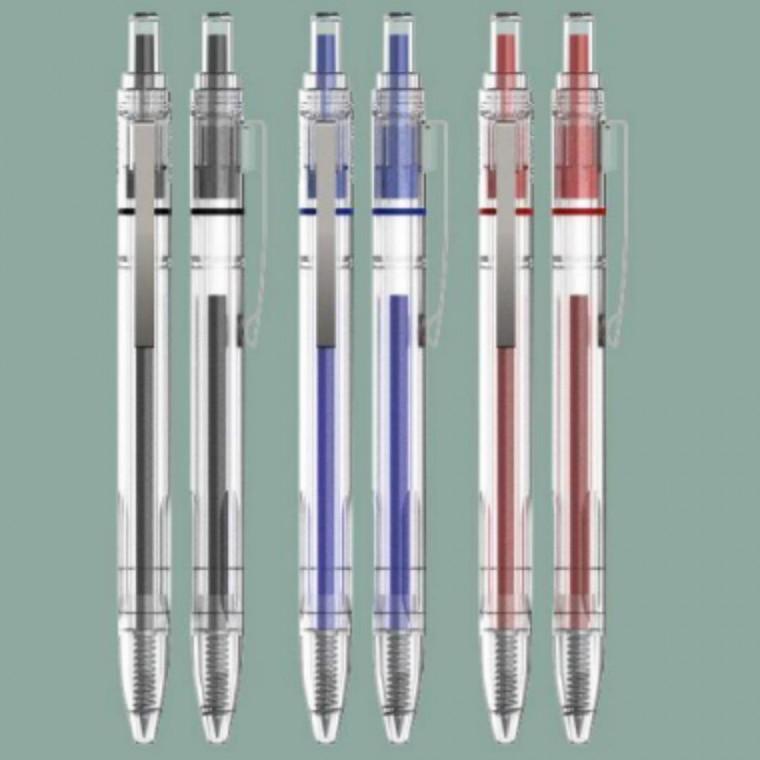 심플 볼펜 부드러운 필기감 0.5mm (12개 1세트)