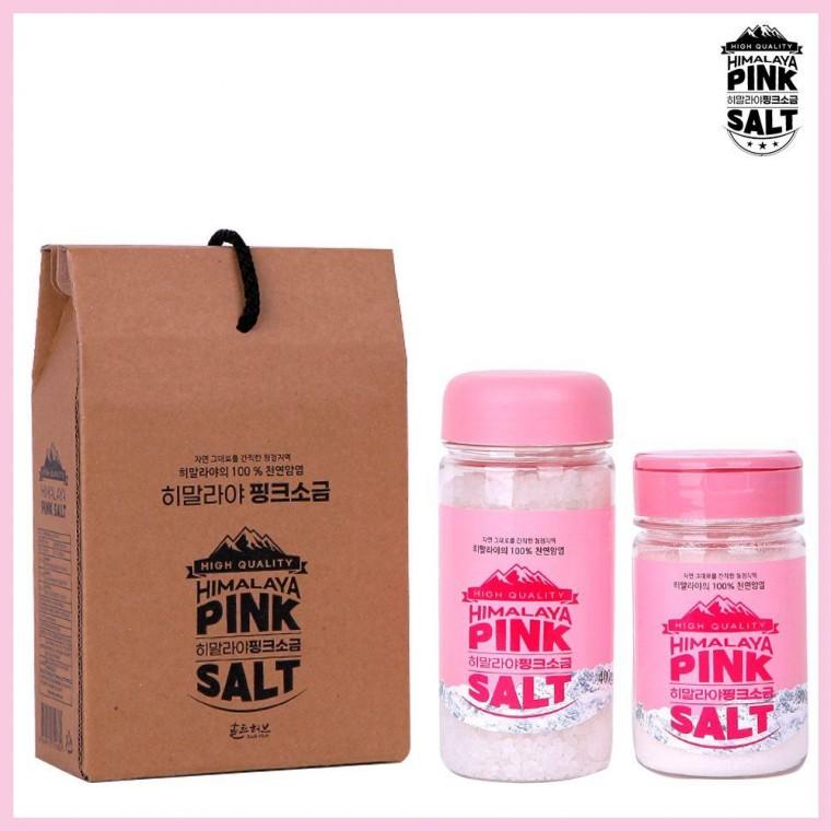 소금선물세트 37호 조미료캡(크리가는)300g+(크리굵은)400g