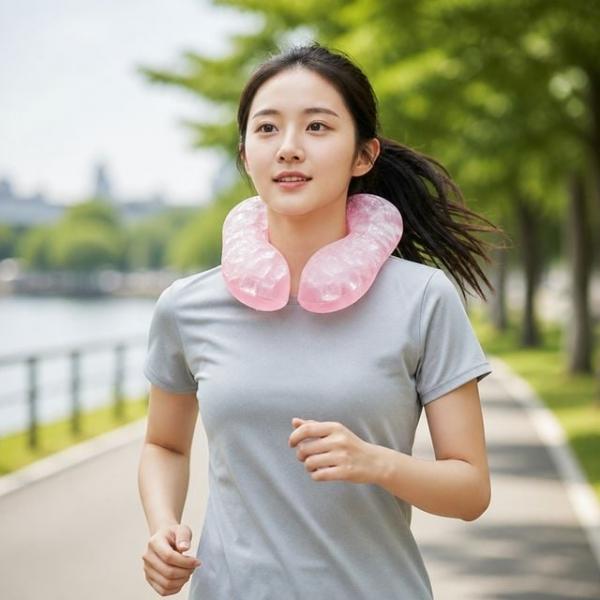 핫앤쿨 듀얼 선풍기 SD-260502 주입식 휴대용 목걸이형 팬