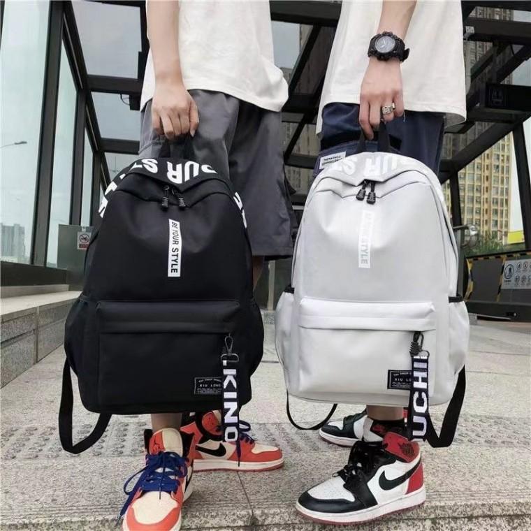 레터링 스트랩 백팩 심플 가방 데일리백 배낭