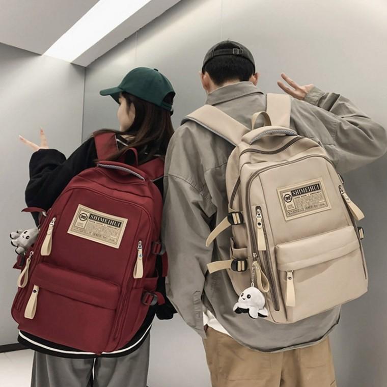 캐주얼 패치 백팩 클래식 가방 데일리백 배낭