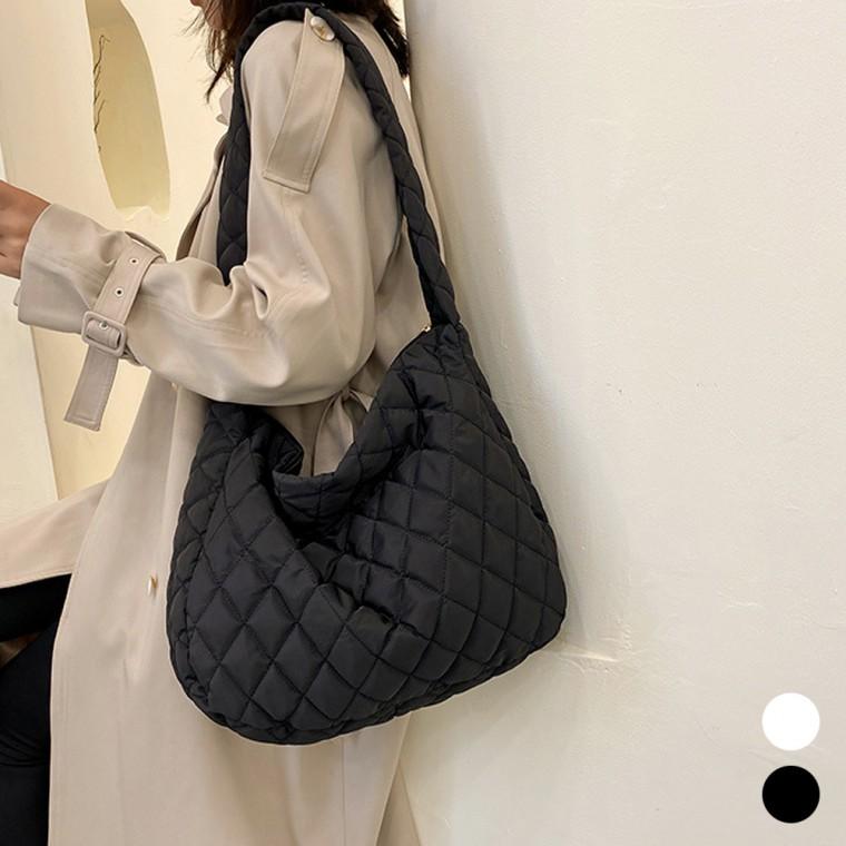 여성 누빔 패딩 숄더백 가방 데일리백