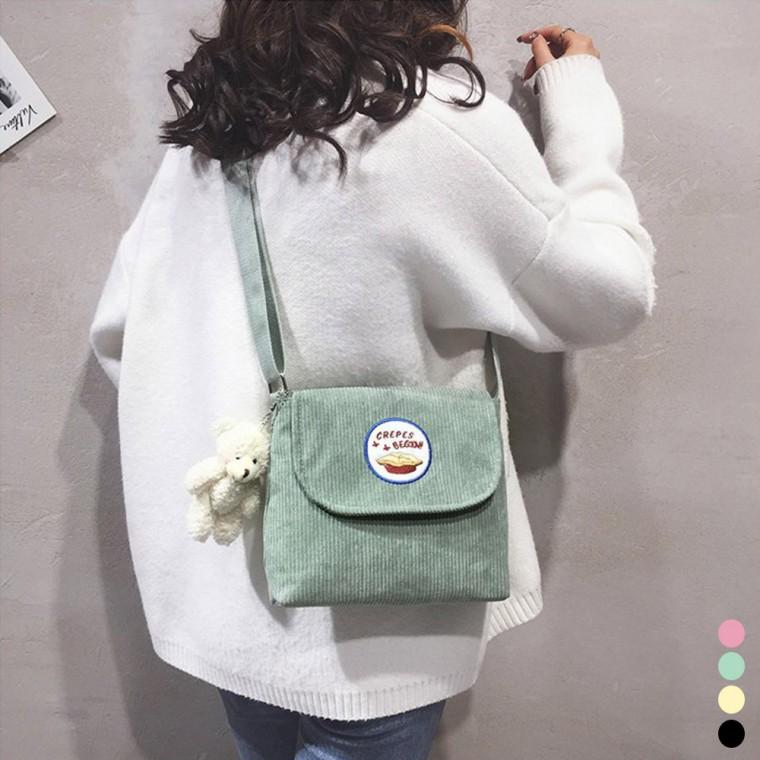 데일리 골덴 크로스백 미니 가방 데일리백
