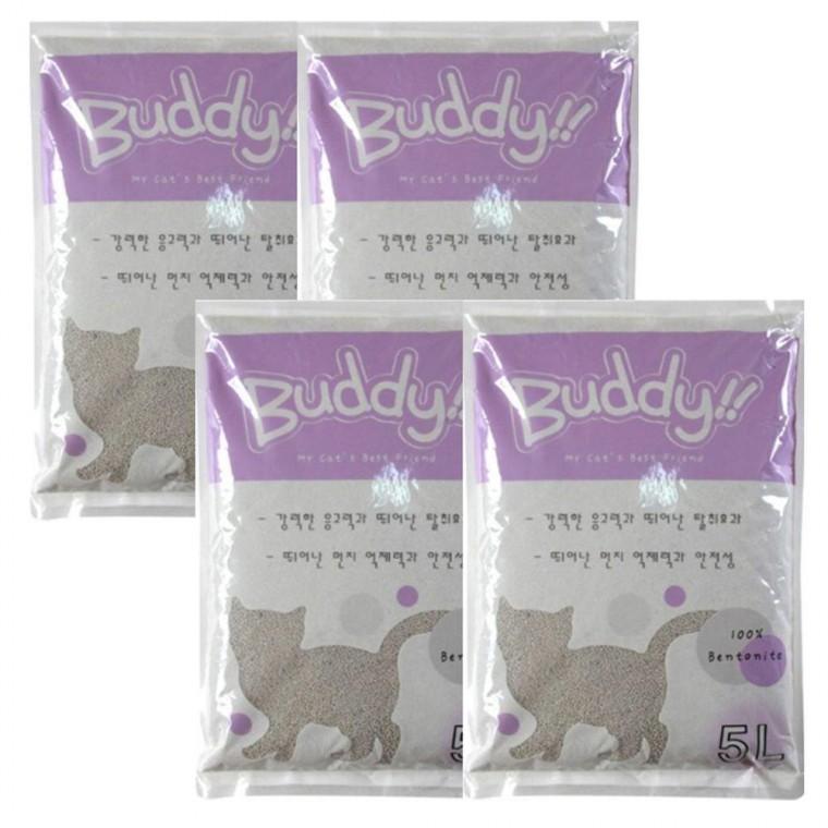 화장실 고양이 샌드 5L 무향 4P 모래 탈취 번토나이트