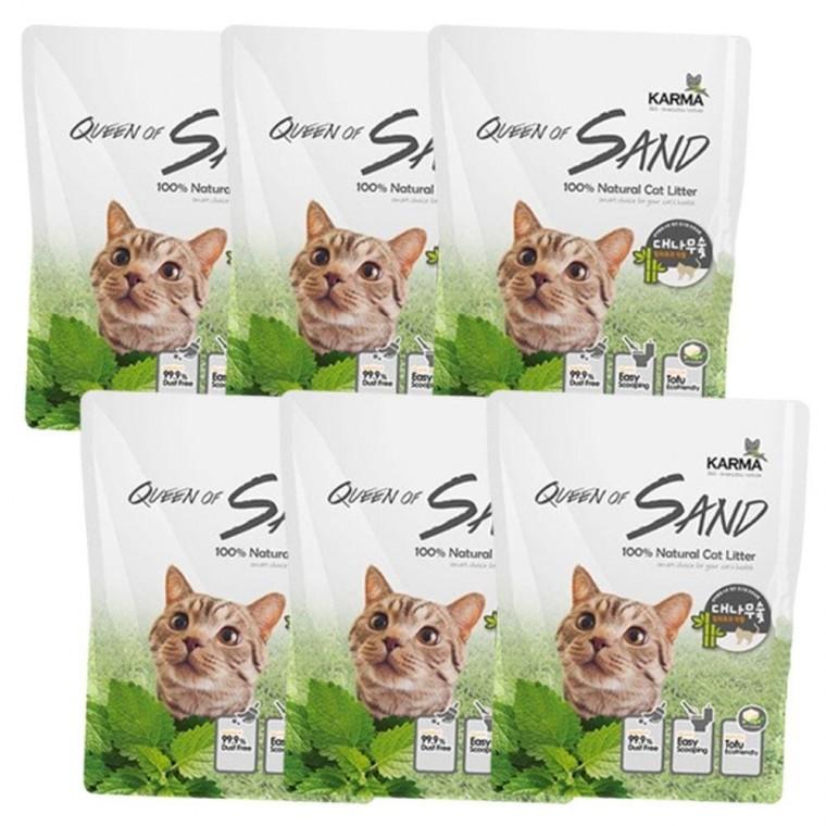 두부 먼지 적은 응고 6P 7L 고양이 모래 샌드 숯