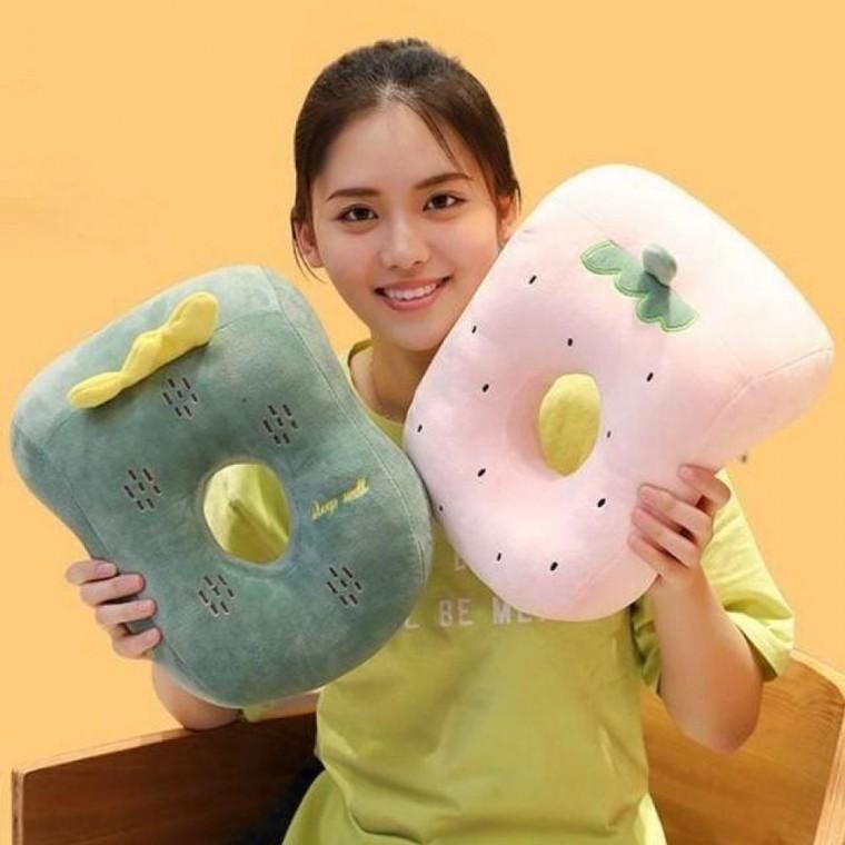 여행용쿠션 낮잠쿠션 휴대용베개 머리받침 꿀잠베개