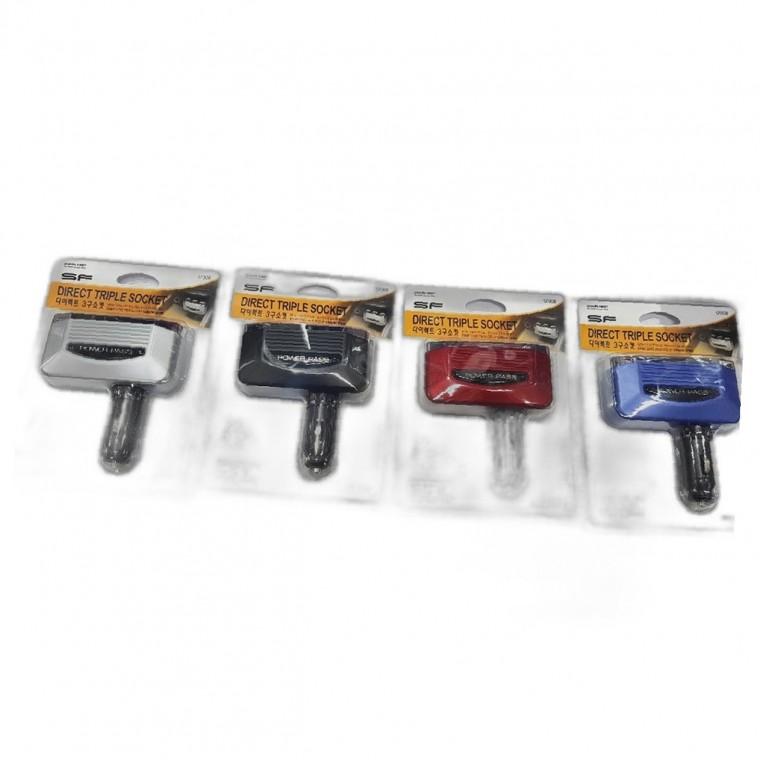 차량용 멀티탭 다용도 차량 소켓 충전 자동차 USB 3구
