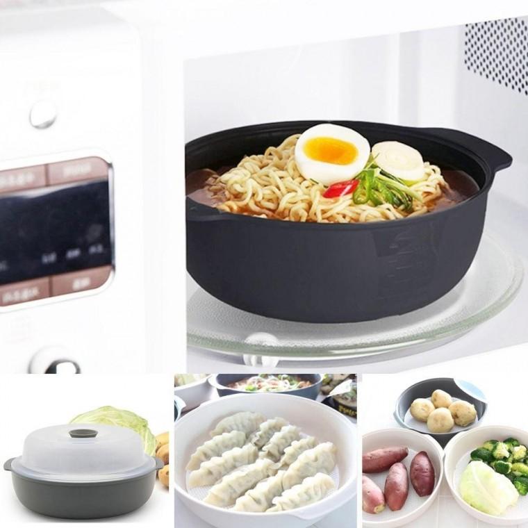 신형찜기 쿡앤밥찜기2p세트 -라면 전자렌지용기 찜기 용기 냄비 라면