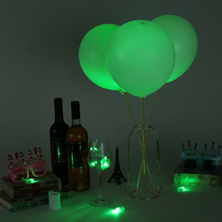 빛나는 파티 LED 총알 풍선 조명 그린 벌룬 라이트