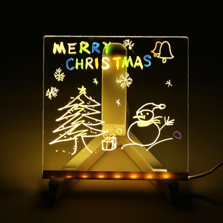 LED 아크릴 메모보드 무드등 메세지무드등