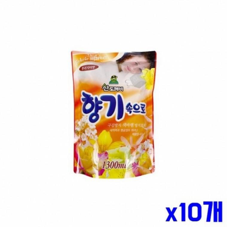 후리지아 피부보호 섬유유연제 리필 1300ml x10개