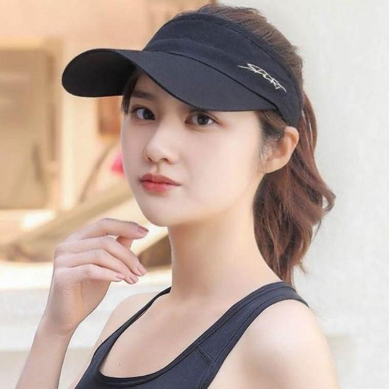 스포츠 선캡 골프 테니스 러닝 넓은 앞챙 둘레조절 가능 오픈 캡