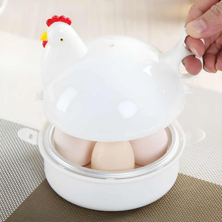 꼬꼬찜기 전자렌지 계란 찜기 꼬꼬 삶은 달걀 반숙 용기 전자레인지 전자렌지용 메이커 계란삶는도구