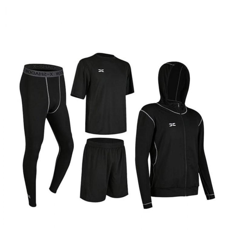 남성 헬스복 트레이닝 스포츠 4종세트 렁닝복 운동복 레깅스바지 반팔 남성
