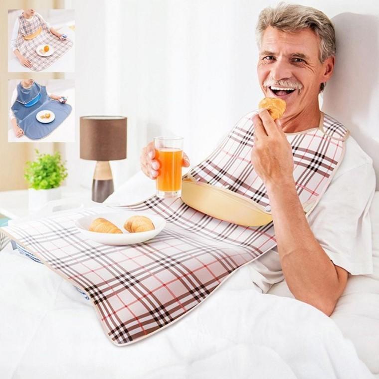 턱받이 어르신 요양원 식사용 앞치마 식포켓 방수 성인턱받이 방수 스카프빕