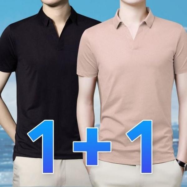 반팔티셔츠 여름 단체 피케 카라티 1+1 유니폼 남자티셔츠 아이스