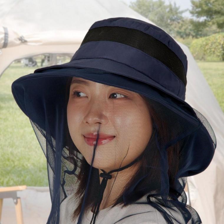 날파리 모기 해충차단 모자 방충망 내장형 방충모자
