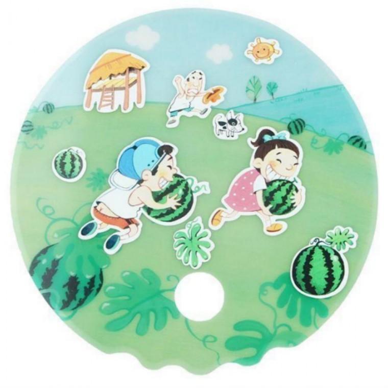 DIY 여름필수품 반투명 수박부채 꾸미기 (10개 1세트)