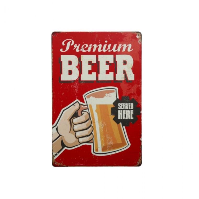 맥주 BEER 빈티지 사인보드 벽데코 철제 포스터 벽장식 벽면걸이 레트로 인테리어 보드판