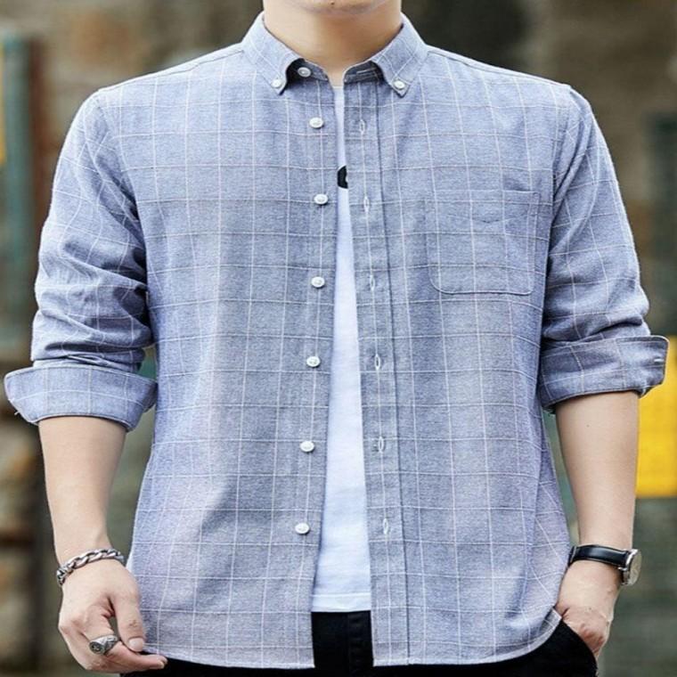남성체크남방 체크 캐주얼 셔츠 남방 봄 가을 긴팔남방 사무실 현장근무