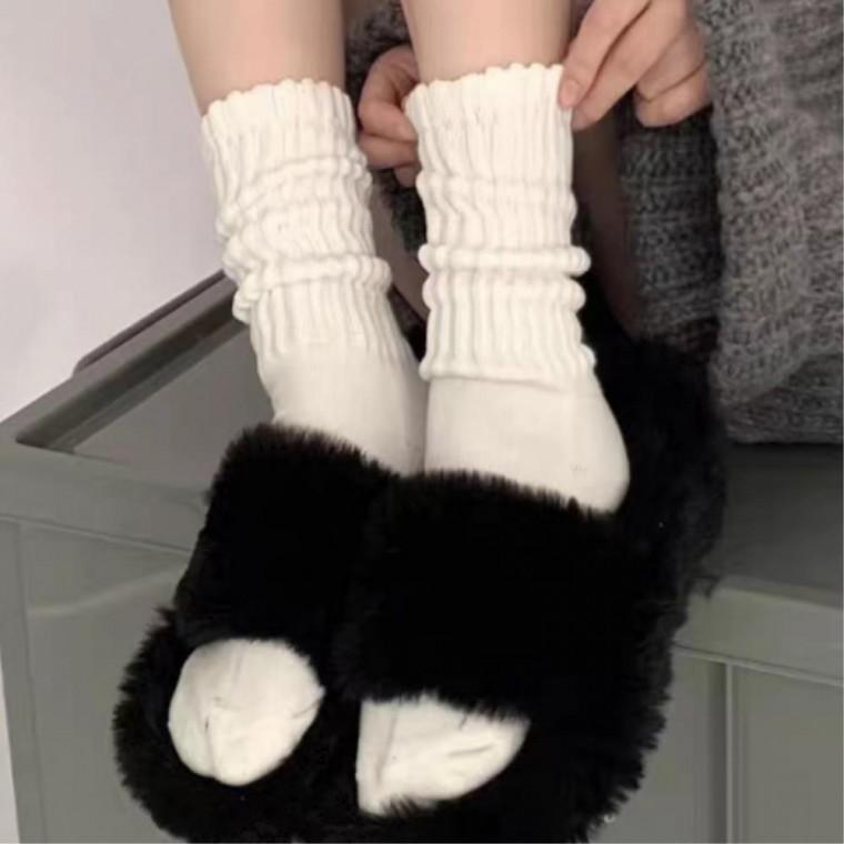 4켤레 중목 장목양말 여자 여성스러운 여학생양말 로퍼양말 데일리삭스