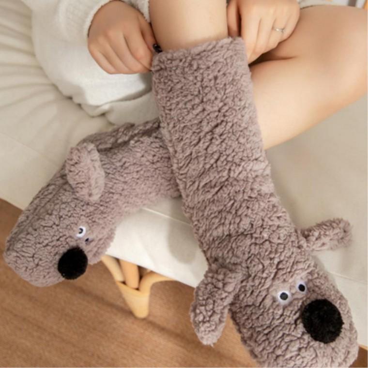 두꺼운양말 임산부선물 털양말 산모 두꺼운 두툼한 학생 긴목 수면양말