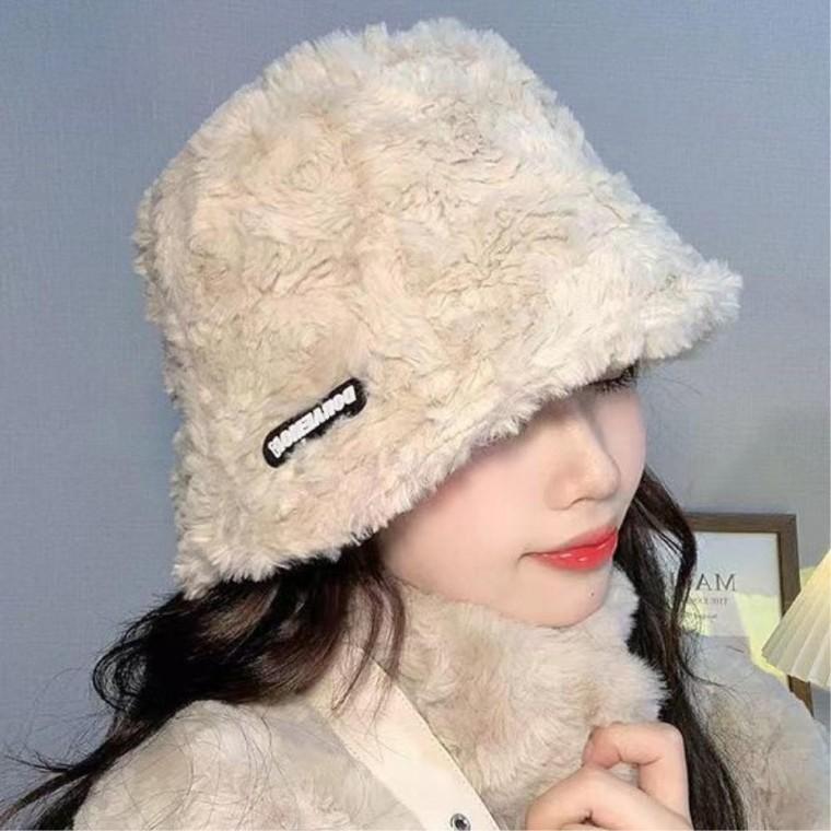 여자벙거지모자 여친선물 여자모자 따뜻한 여자벙거지 털버킷햇 여자버킷햇