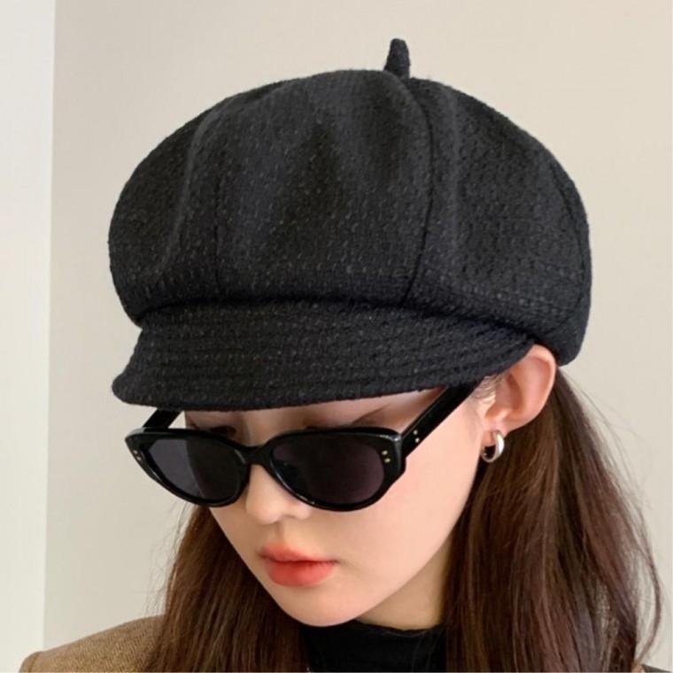 코디 캐주얼헌팅캡 뉴스보이캡 겨울코트 무난한 여성헌팅캡 숏챙모자