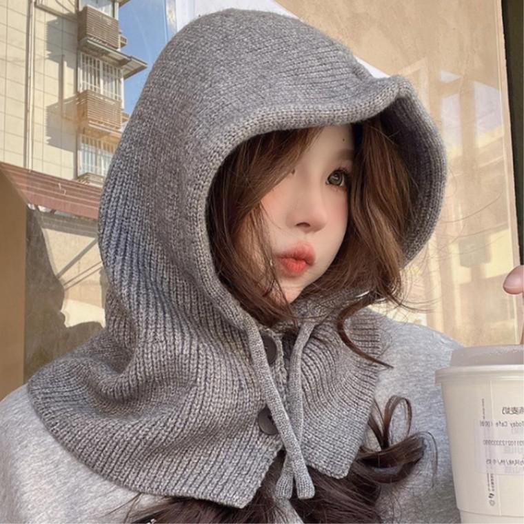 후드넥워머 여성용 넥워머목토시 방한넥워머모자 겨울 바라클라바 한파대비