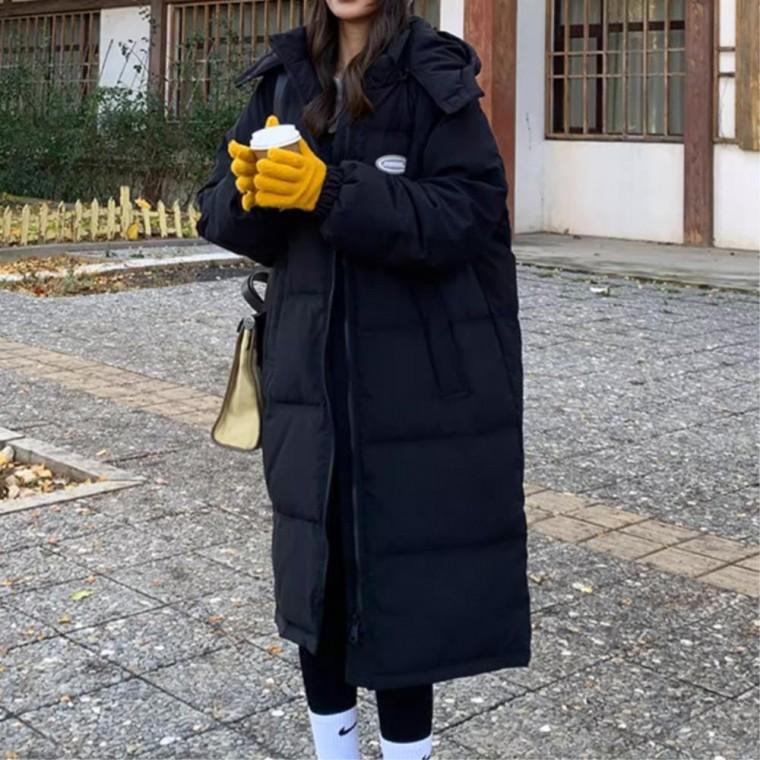 후드롱패딩 여학생 30대코디 경량 나들이 경량패딩 가벼운점퍼 20대여성