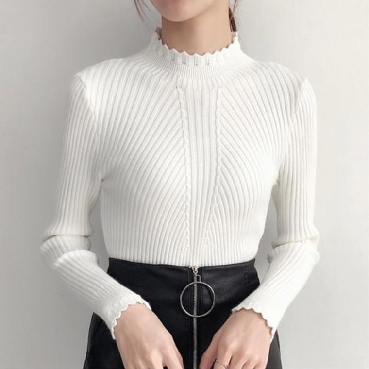 반폴라 베이직 여성긴팔티 긴팔티셔츠 캐주얼룩코디 코디하기편한 겨울이너