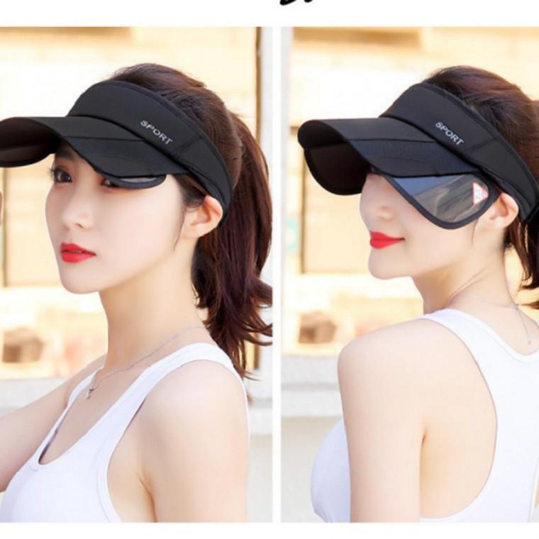 스포츠 슬라이드썬캡 눈옆커버 날개 남자 여성 연장 모자 썬캡 슬라이드