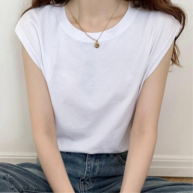 기본티셔츠 여름 데일리룩아이템 민소매 계곡물놀이 이너티 루즈핏 젊줌마