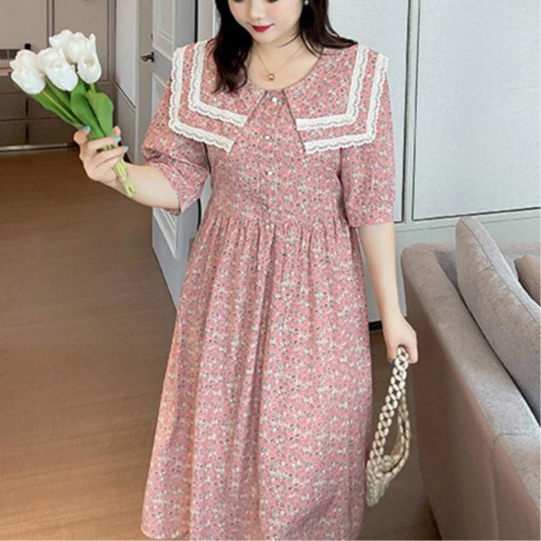 꽃무늬 바캉스원피스 데이트룩 하객룩 빅사이즈원피스 빅카라 페스티벌패션