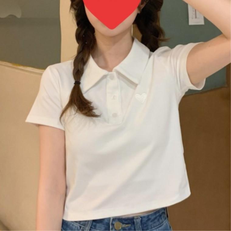 여름 반팔티셔츠 20대여성 일상코디룩 젊줌마 크롭카라티 30대여성 일상룩